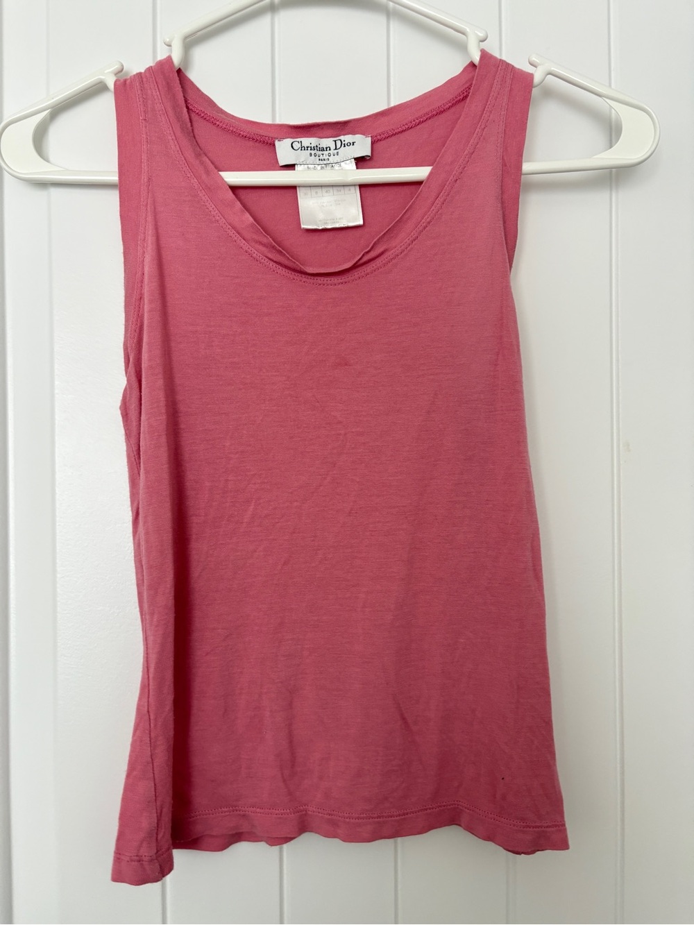 Dior Pink Sleeveless Tank Top